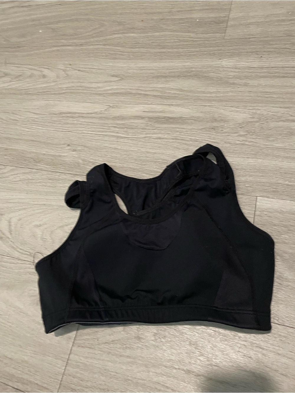 Black Women's High-Support Sports Bra